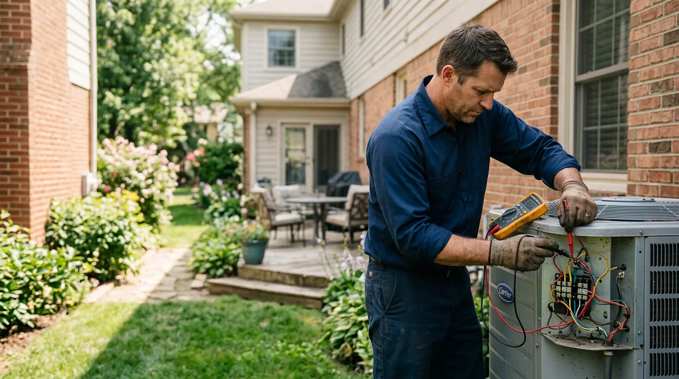 HVAC technician working near Safford, AL